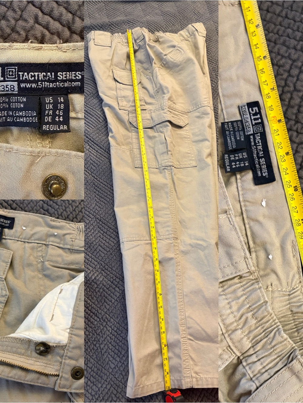 5.11 Tactical women’s Cargo Pants with Elastic Waist